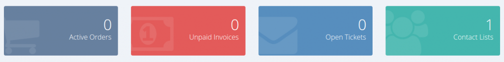 Account Dashboard – HetrixTools