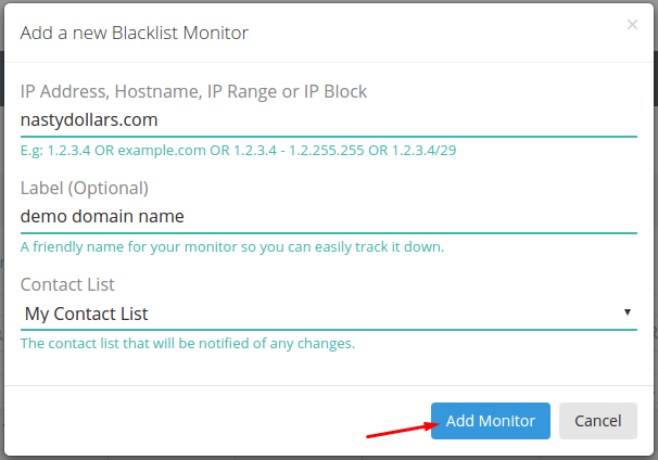 extract domain names from text