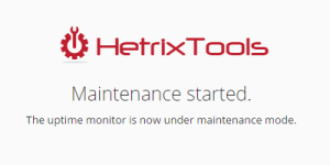 OneClick Maintenance Mode – HetrixTools