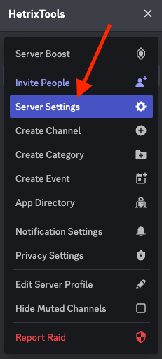 Server Integrations Page – Discord